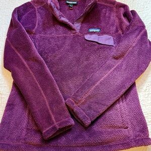 Purple Patagonia Fleece Pullover
